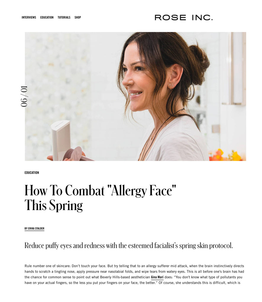How To Combat "Allergy Face" This Spring